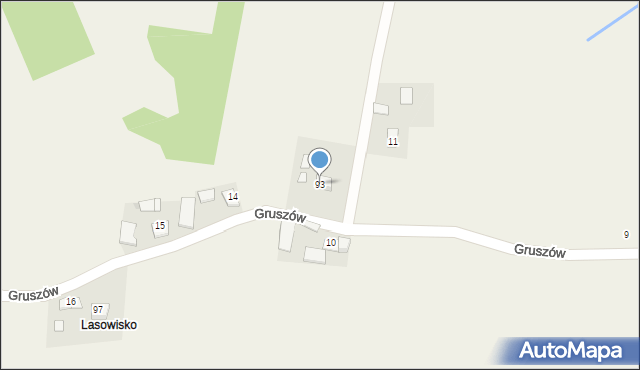 Gruszów, Gruszów, 93, mapa Gruszów