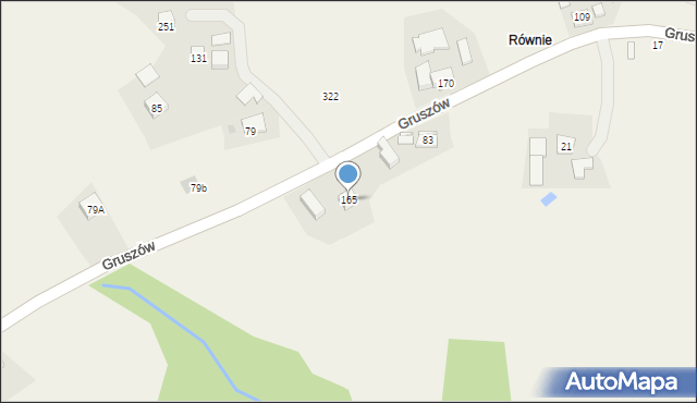 Gruszów, Gruszów, 165, mapa Gruszów