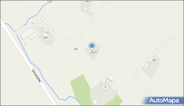 Gruszów, Gruszów, 172, mapa Gruszów