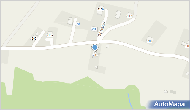 Gruszów, Gruszów, 239, mapa Gruszów