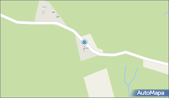 Gruszów, Gruszów, 317, mapa Gruszów