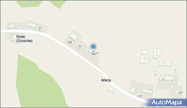 Gruszów, Gruszów, 34b, mapa Gruszów