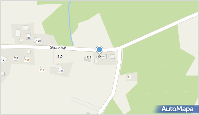 Gruszów, Gruszów, 66, mapa Gruszów
