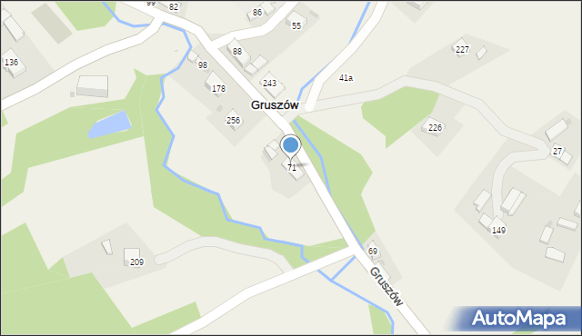 Gruszów, Gruszów, 71, mapa Gruszów