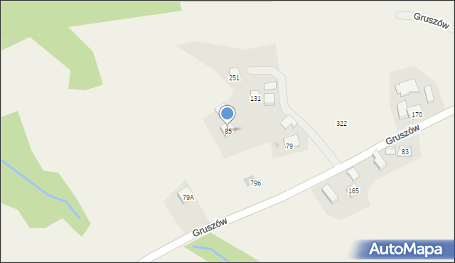 Gruszów, Gruszów, 85, mapa Gruszów