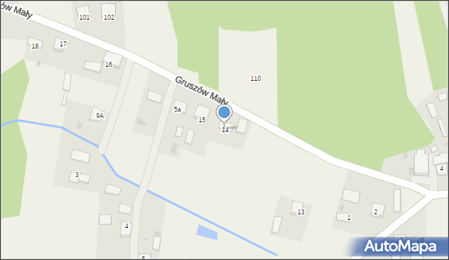 Gruszów Mały, Gruszów Mały, 14, mapa Gruszów Mały