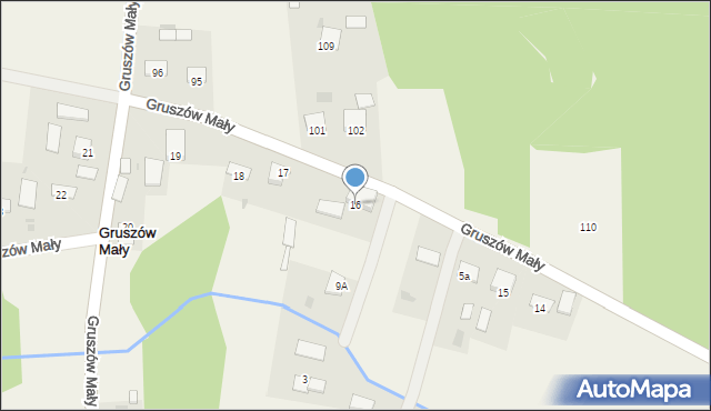 Gruszów Mały, Gruszów Mały, 16, mapa Gruszów Mały