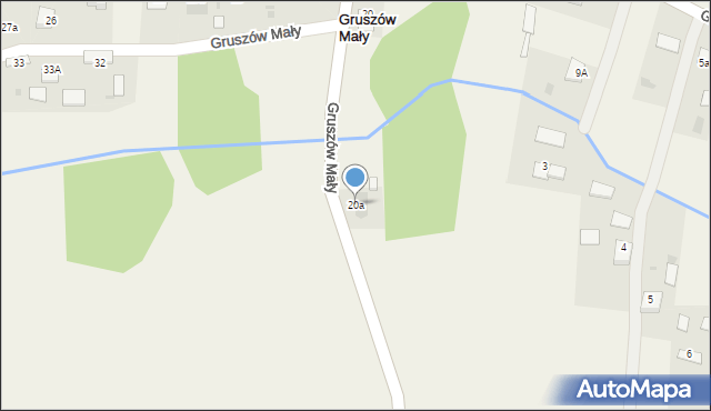 Gruszów Mały, Gruszów Mały, 20a, mapa Gruszów Mały