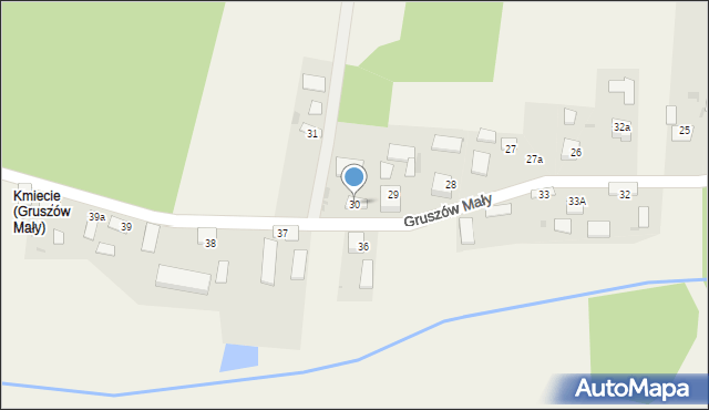 Gruszów Mały, Gruszów Mały, 30, mapa Gruszów Mały