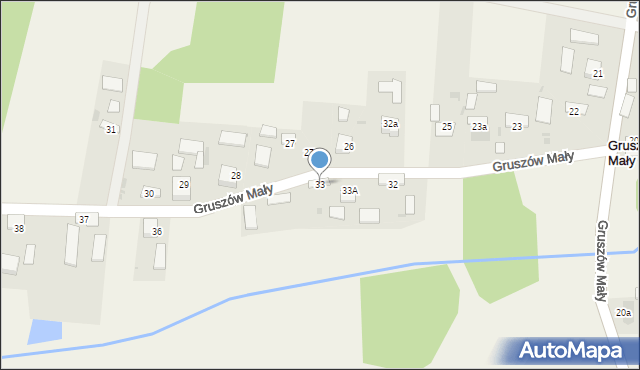 Gruszów Mały, Gruszów Mały, 33, mapa Gruszów Mały