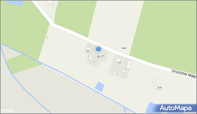 Gruszów Mały, Gruszów Mały, 43, mapa Gruszów Mały