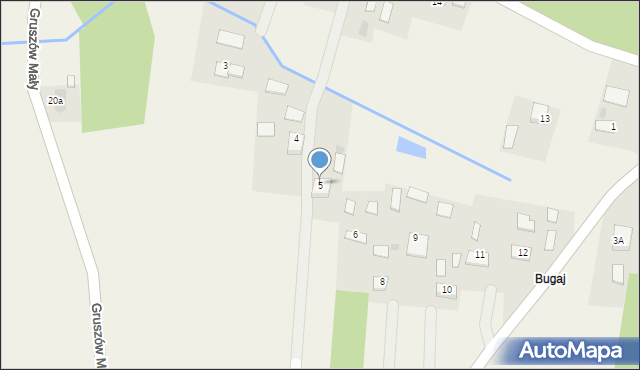 Gruszów Mały, Gruszów Mały, 5, mapa Gruszów Mały