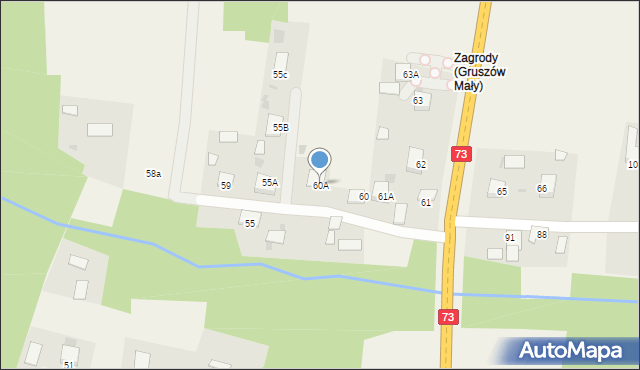 Gruszów Mały, Gruszów Mały, 60A, mapa Gruszów Mały