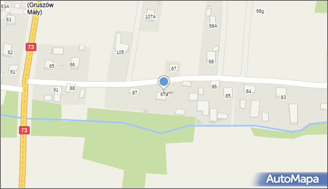Gruszów Mały, Gruszów Mały, 67a, mapa Gruszów Mały