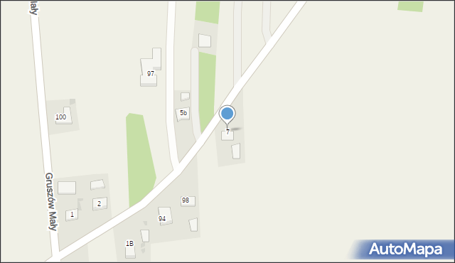 Gruszów Mały, Gruszów Mały, 7, mapa Gruszów Mały