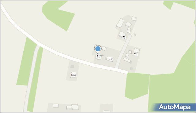 Gruszów Mały, Gruszów Mały, 71, mapa Gruszów Mały