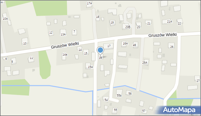 Gruszów Wielki, Gruszów Wielki, 16, mapa Gruszów Wielki
