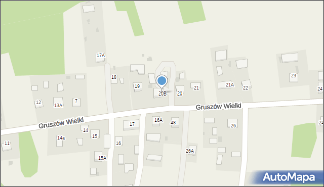 Gruszów Wielki, Gruszów Wielki, 20B, mapa Gruszów Wielki