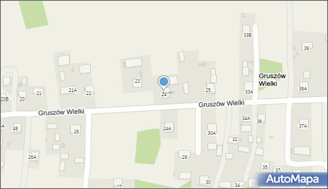 Gruszów Wielki, Gruszów Wielki, 24, mapa Gruszów Wielki