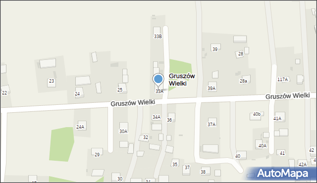 Gruszów Wielki, Gruszów Wielki, 33A, mapa Gruszów Wielki