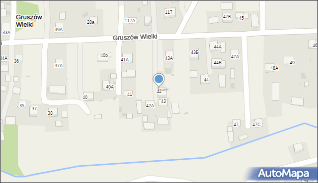 Gruszów Wielki, Gruszów Wielki, 42, mapa Gruszów Wielki