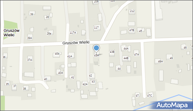 Gruszów Wielki, Gruszów Wielki, 43A, mapa Gruszów Wielki
