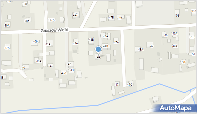 Gruszów Wielki, Gruszów Wielki, 44, mapa Gruszów Wielki
