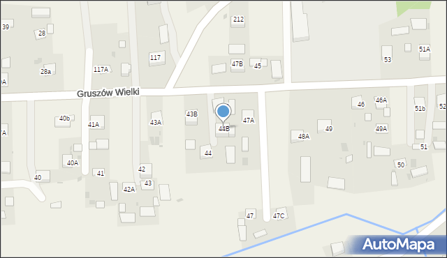 Gruszów Wielki, Gruszów Wielki, 44B, mapa Gruszów Wielki