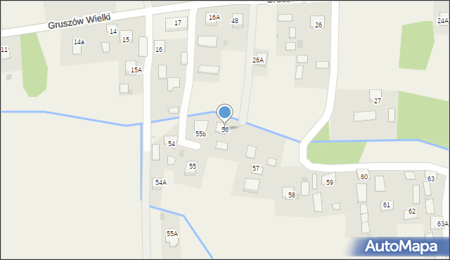 Gruszów Wielki, Gruszów Wielki, 56, mapa Gruszów Wielki