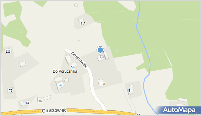 Gruszowiec, Gruszowiec, 70, mapa Gruszowiec