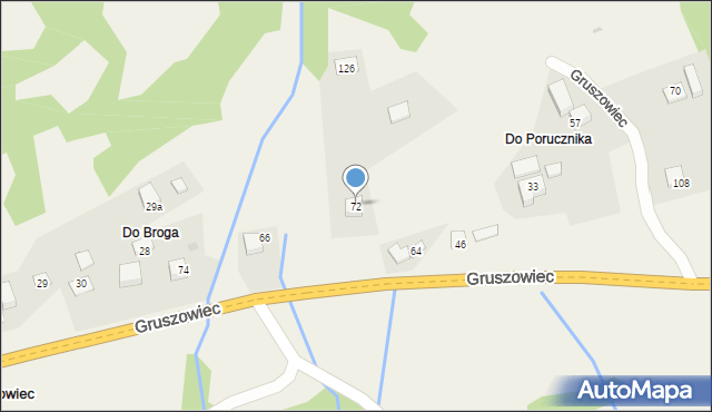 Gruszowiec, Gruszowiec, 72, mapa Gruszowiec