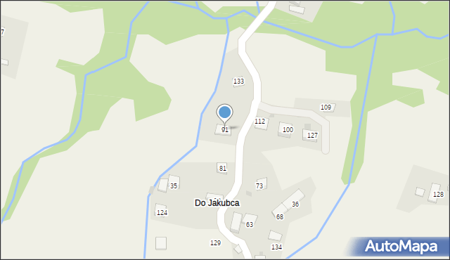 Gruszowiec, Gruszowiec, 91, mapa Gruszowiec