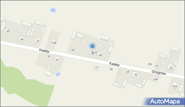 Grygrów, Grygrów, 39, mapa Grygrów