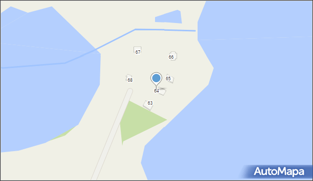 Gryźliny, Gryźliny, 64, mapa Gryźliny