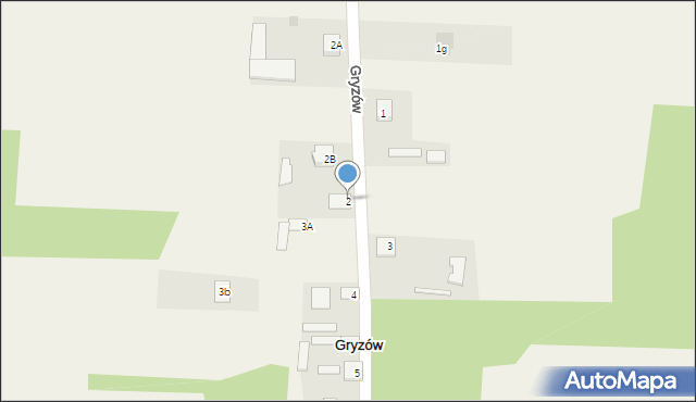Gryzów, Gryzów, 2, mapa Gryzów