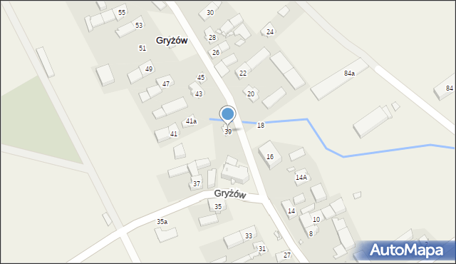 Gryżów, Gryżów, 39, mapa Gryżów