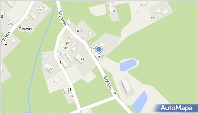 Gryżyna, Gryżyna, 35, mapa Gryżyna