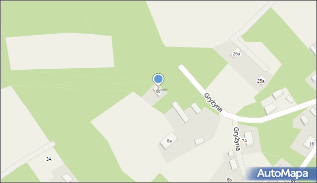 Gryżyna, Gryżyna, 6c, mapa Gryżyna