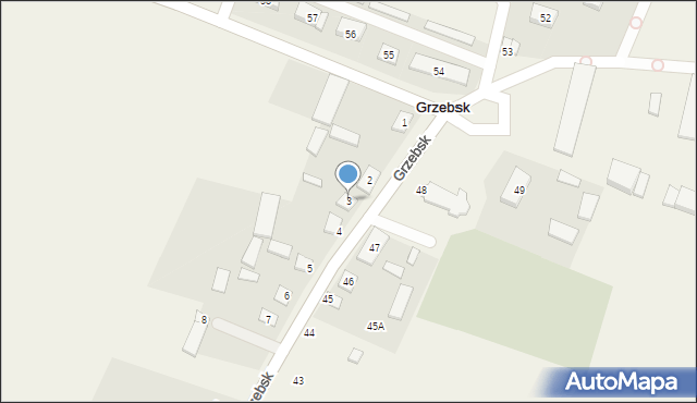 Grzebsk, Grzebsk, 3, mapa Grzebsk