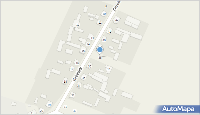 Grzebsk, Grzebsk, 38, mapa Grzebsk