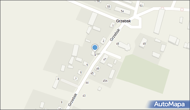 Grzebsk, Grzebsk, 4, mapa Grzebsk