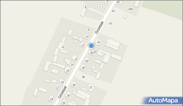Grzebsk, Grzebsk, 41, mapa Grzebsk