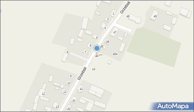 Grzebsk, Grzebsk, 44, mapa Grzebsk