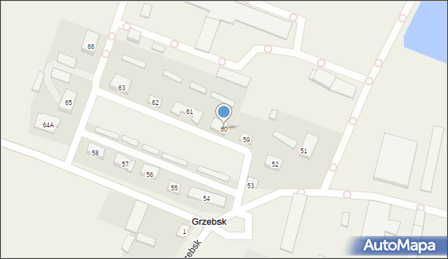 Grzebsk, Grzebsk, 60, mapa Grzebsk