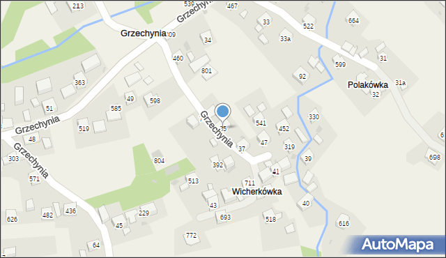 Grzechynia, Grzechynia, 35, mapa Grzechynia