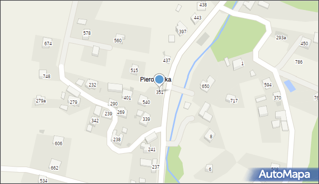 Grzechynia, Grzechynia, 351, mapa Grzechynia