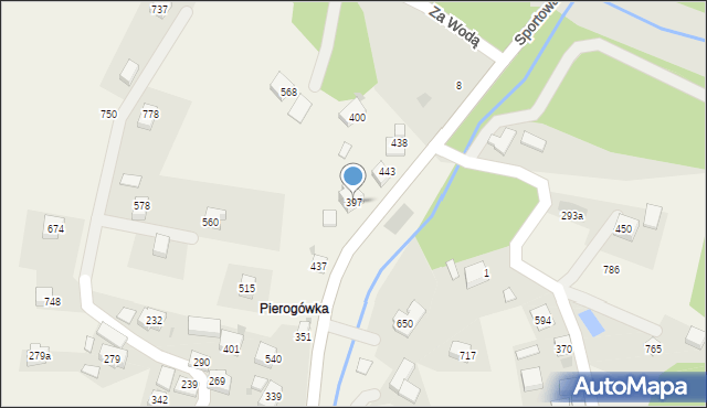 Grzechynia, Grzechynia, 397, mapa Grzechynia