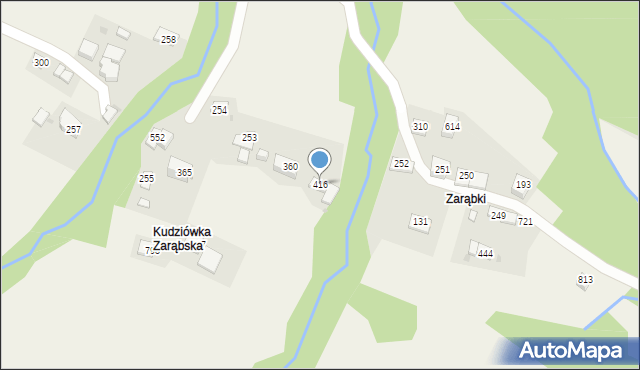 Grzechynia, Grzechynia, 416, mapa Grzechynia