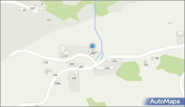 Grzechynia, Grzechynia, 439, mapa Grzechynia