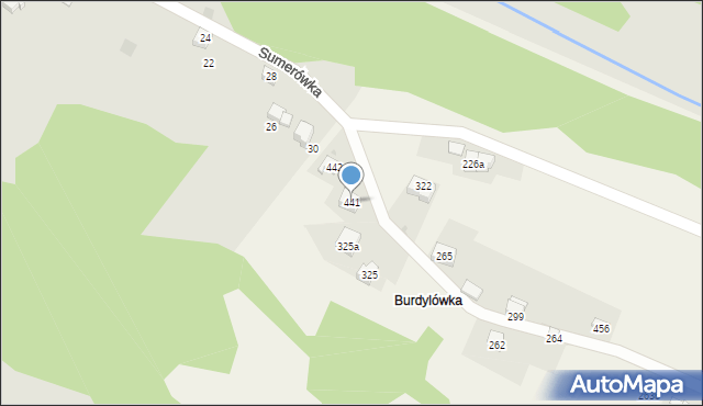 Grzechynia, Grzechynia, 441, mapa Grzechynia